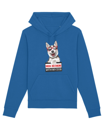 Social Distance Husky Royal Blue
