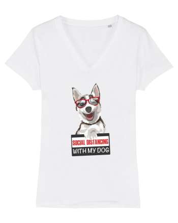 Social Distance Husky White