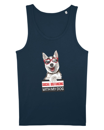 Social Distance Husky Navy
