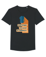 La o Halbă ! Tricou mânecă scurtă guler larg Bărbat Skater