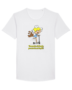 Desene animate Tricou mânecă scurtă guler larg Bărbat Skater