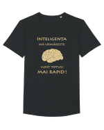 Inteligența mă urmărește Tricou mânecă scurtă guler larg Bărbat Skater