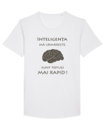 Inteligența mă urmărește Tricou mânecă scurtă guler larg Bărbat Skater