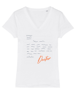 Scrisoare medicala Tricou mânecă scurtă guler V Damă Evoker