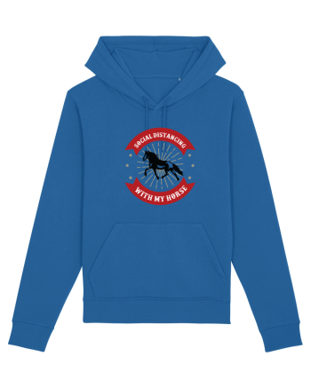 Social Distancing Horse Royal Blue