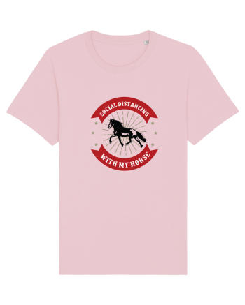 Social Distancing Horse Cotton Pink