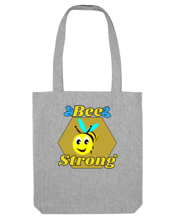 Bee Pun.Bee Strong Heather Grey