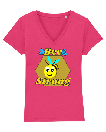 Bee Pun.Bee Strong Raspberry