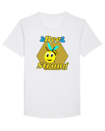 Bee Pun.Bee Strong Tricou mânecă scurtă guler larg Bărbat Skater