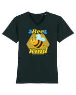 Bee Pun.Bee Kind Tricou mânecă scurtă guler V Bărbat Presenter