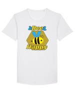 Bee Pun Tricou mânecă scurtă guler larg Bărbat Skater