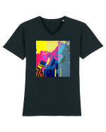 Cool Girl Tricou mânecă scurtă guler V Bărbat Presenter