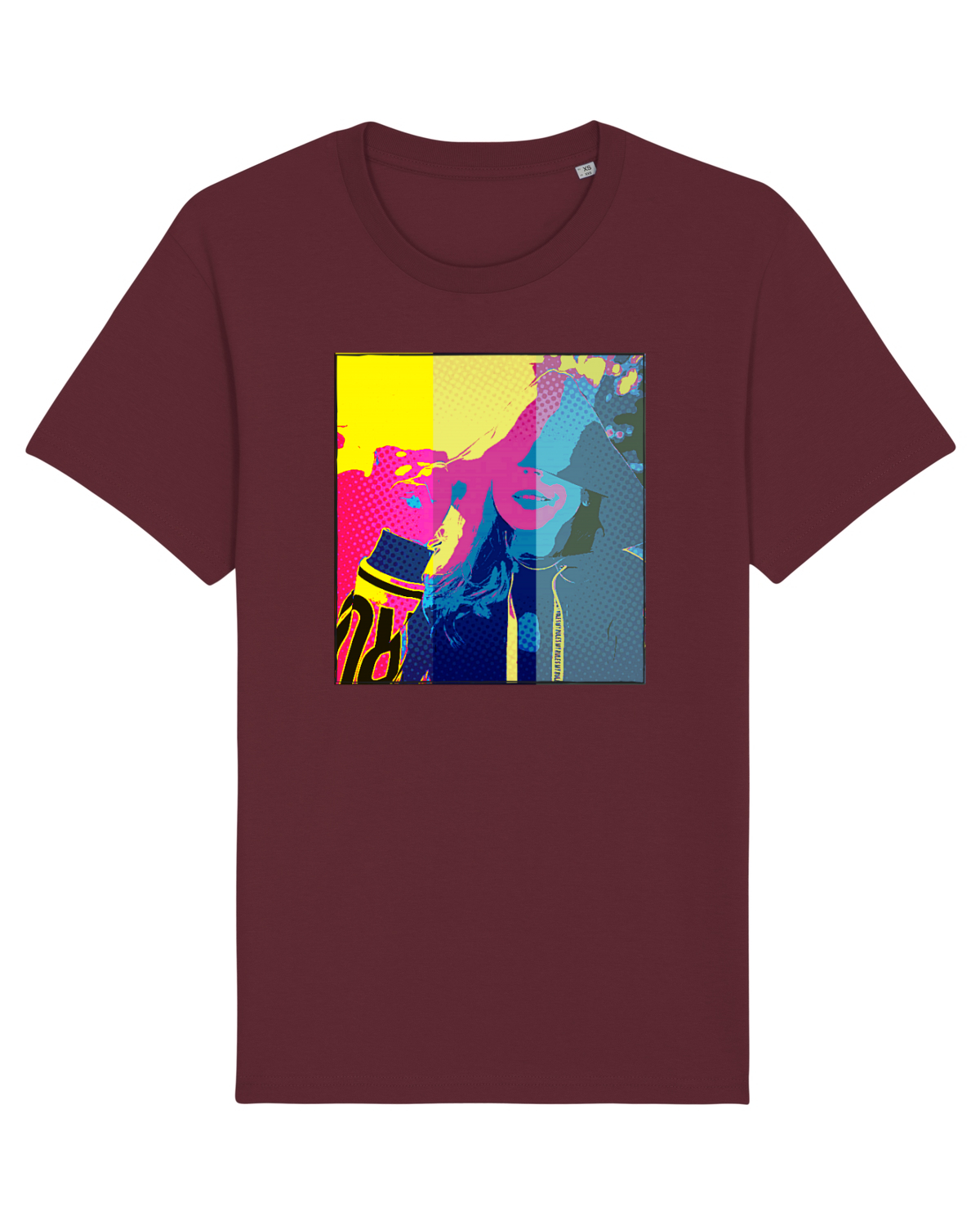 Tricou mânecă scurtă Unisex Rocker Burgundy