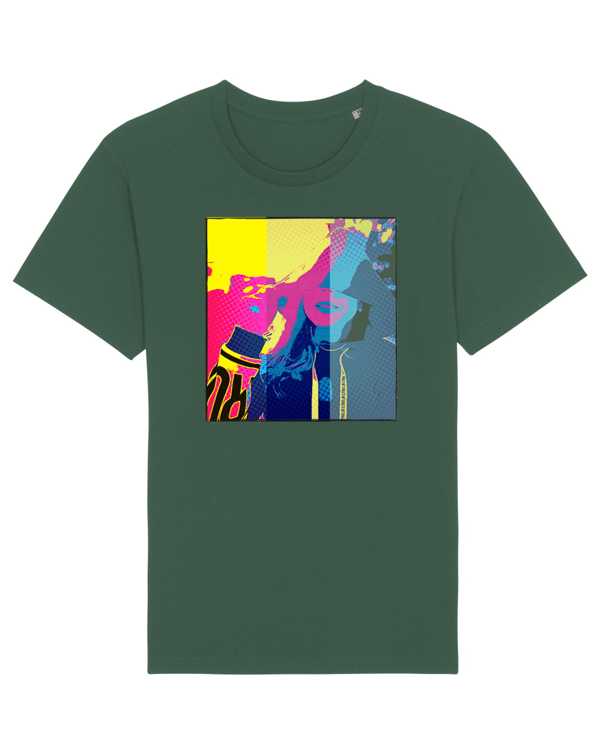 Tricou mânecă scurtă Unisex Rocker Bottle Green