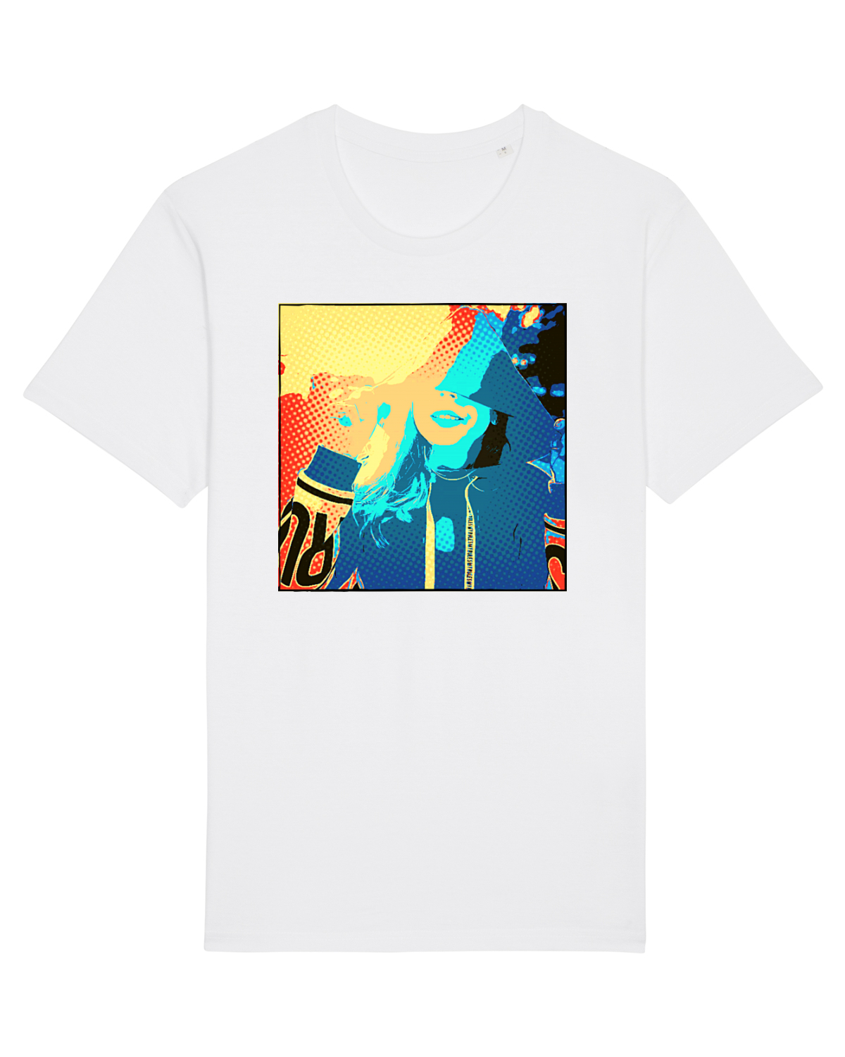 Tricou mânecă scurtă Unisex Rocker White