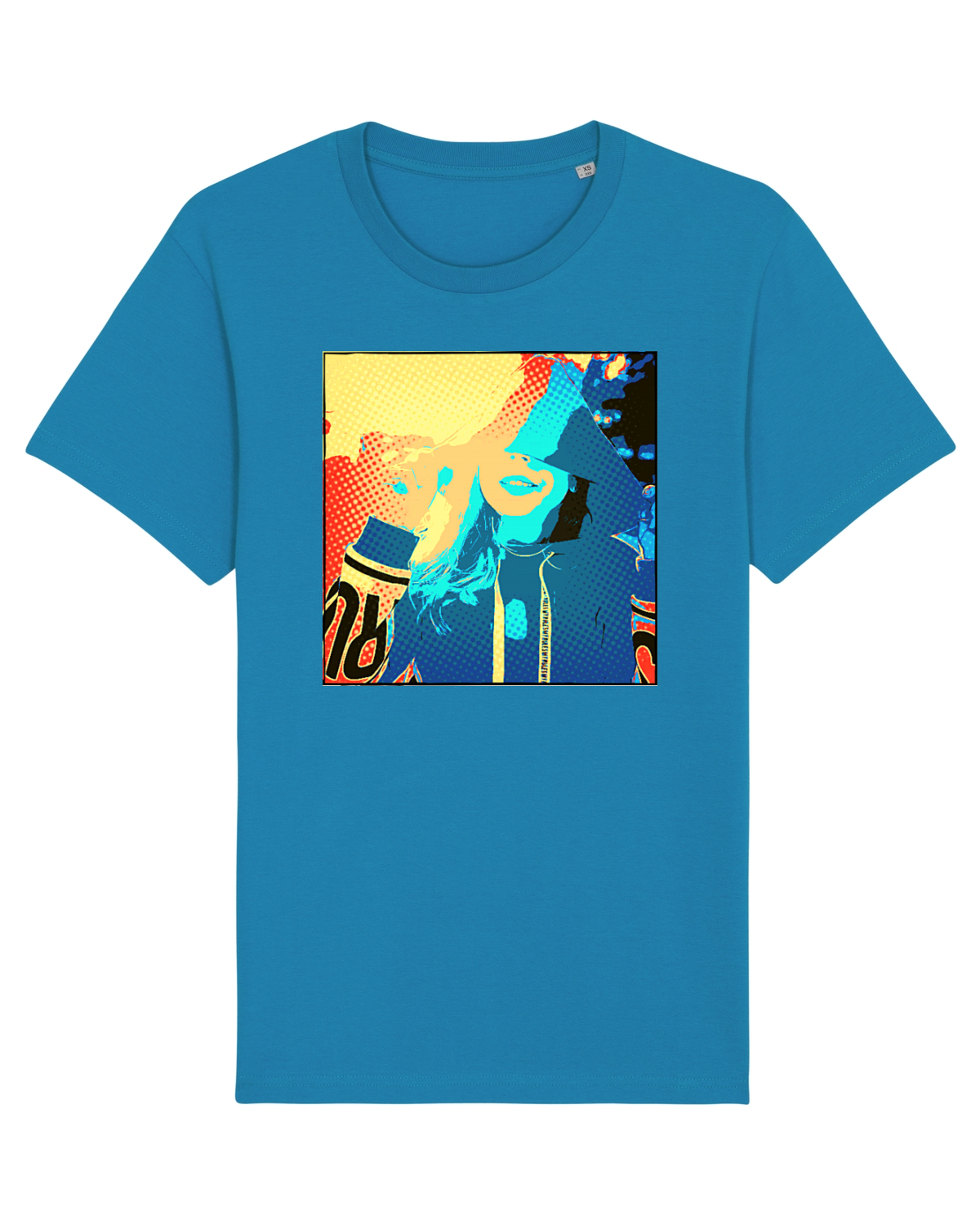 Tricou mânecă scurtă Unisex Rocker Azur