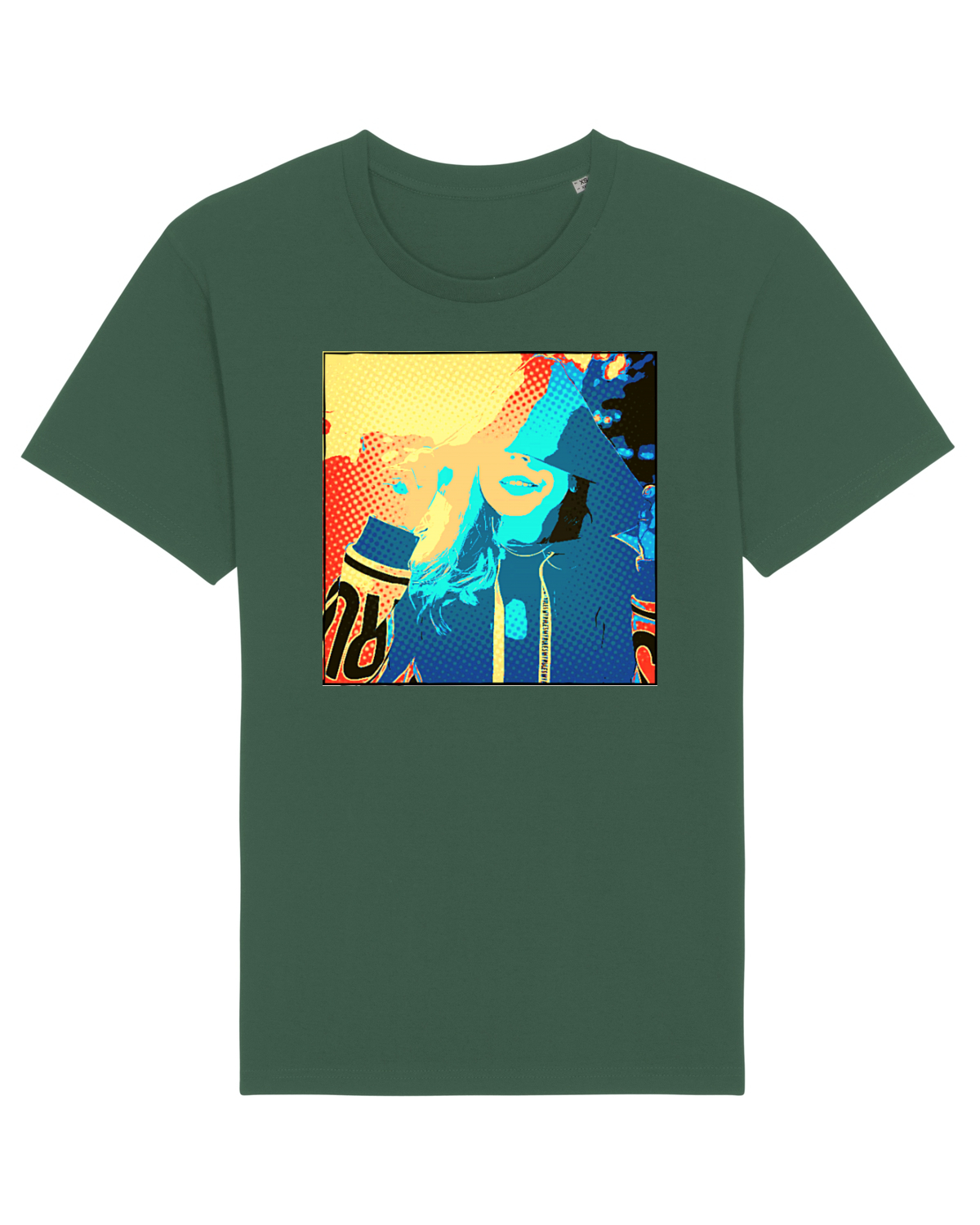 Tricou mânecă scurtă Unisex Rocker Bottle Green