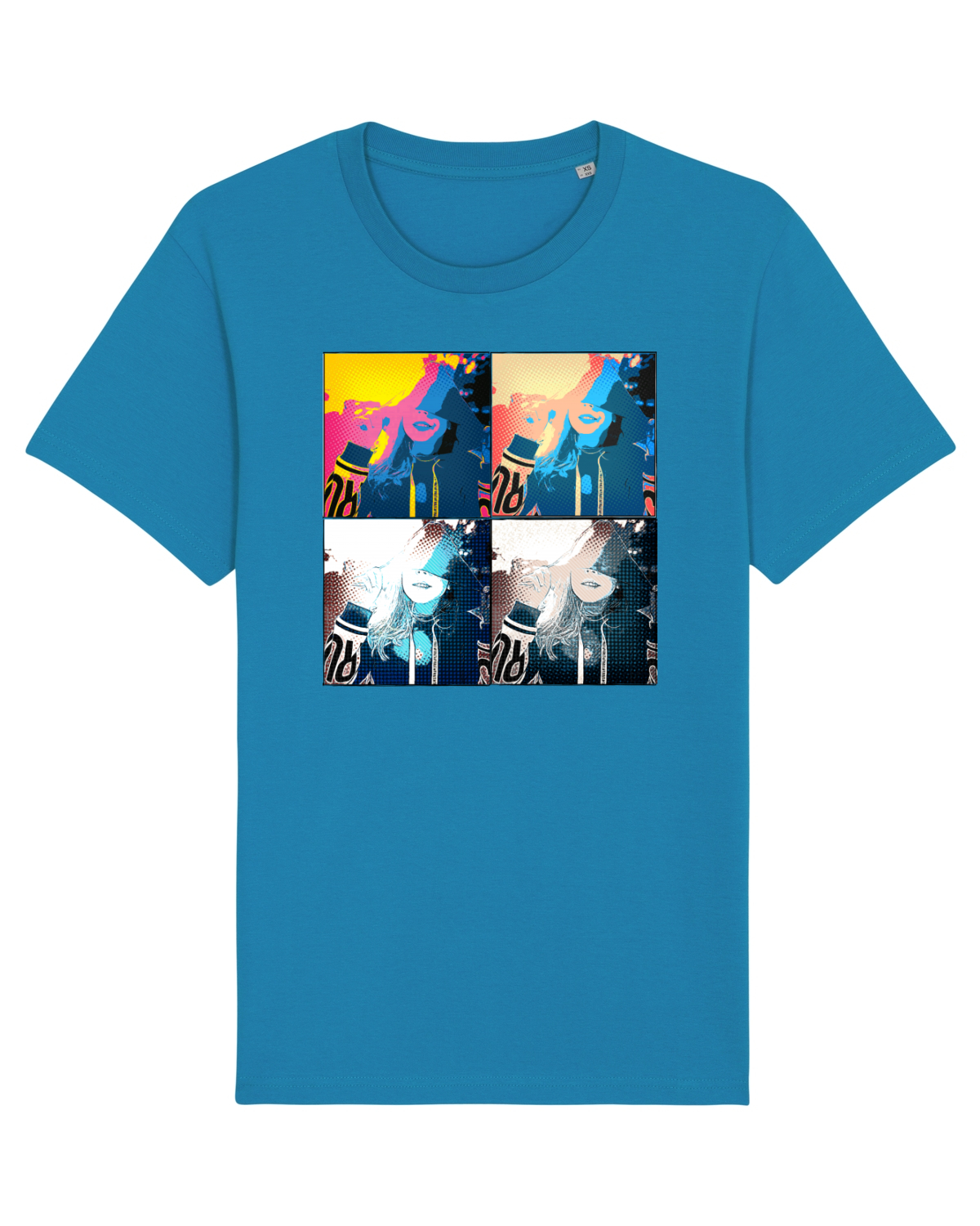 Tricou mânecă scurtă Unisex Rocker Azur