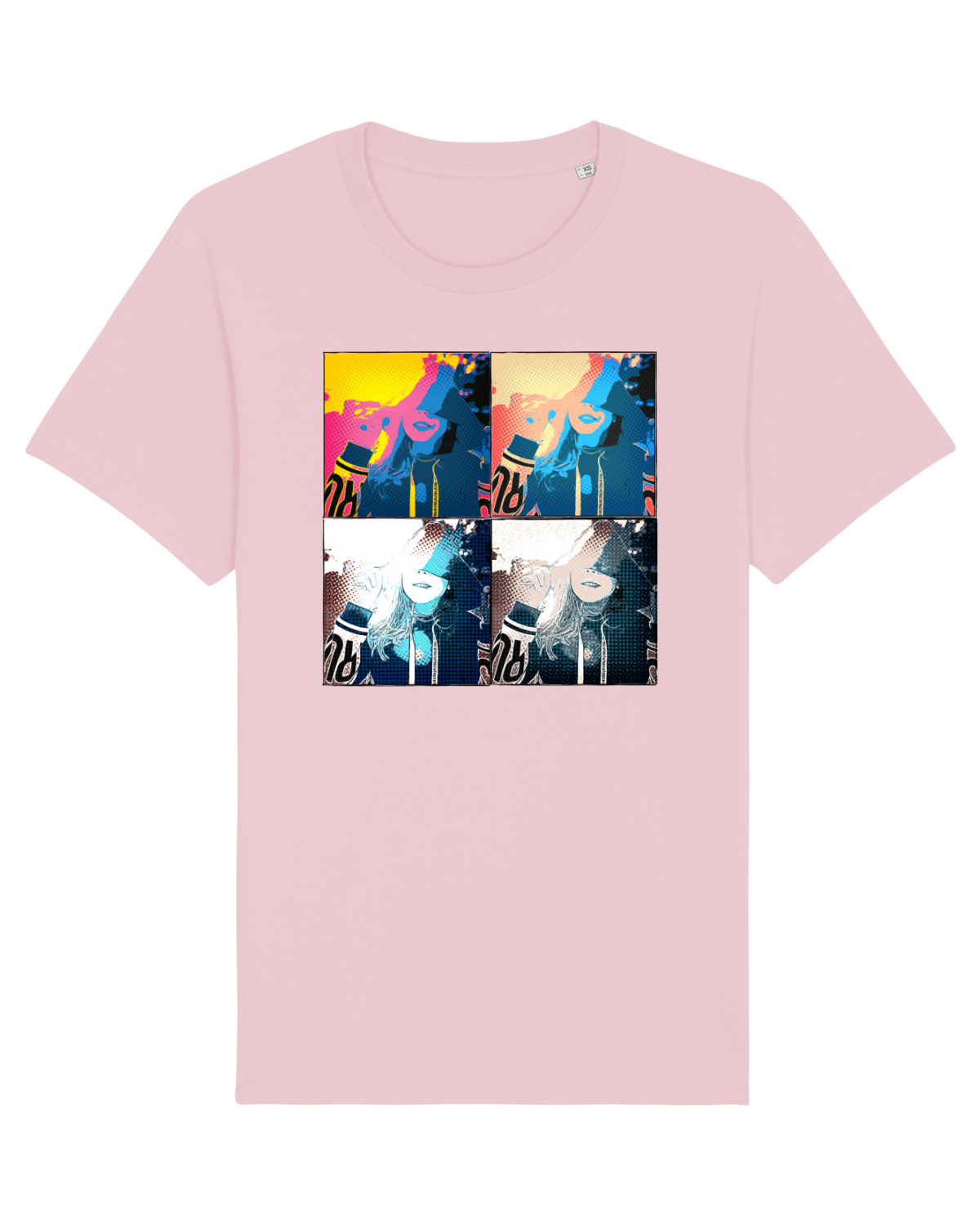 Tricou mânecă scurtă Unisex Rocker Cotton Pink