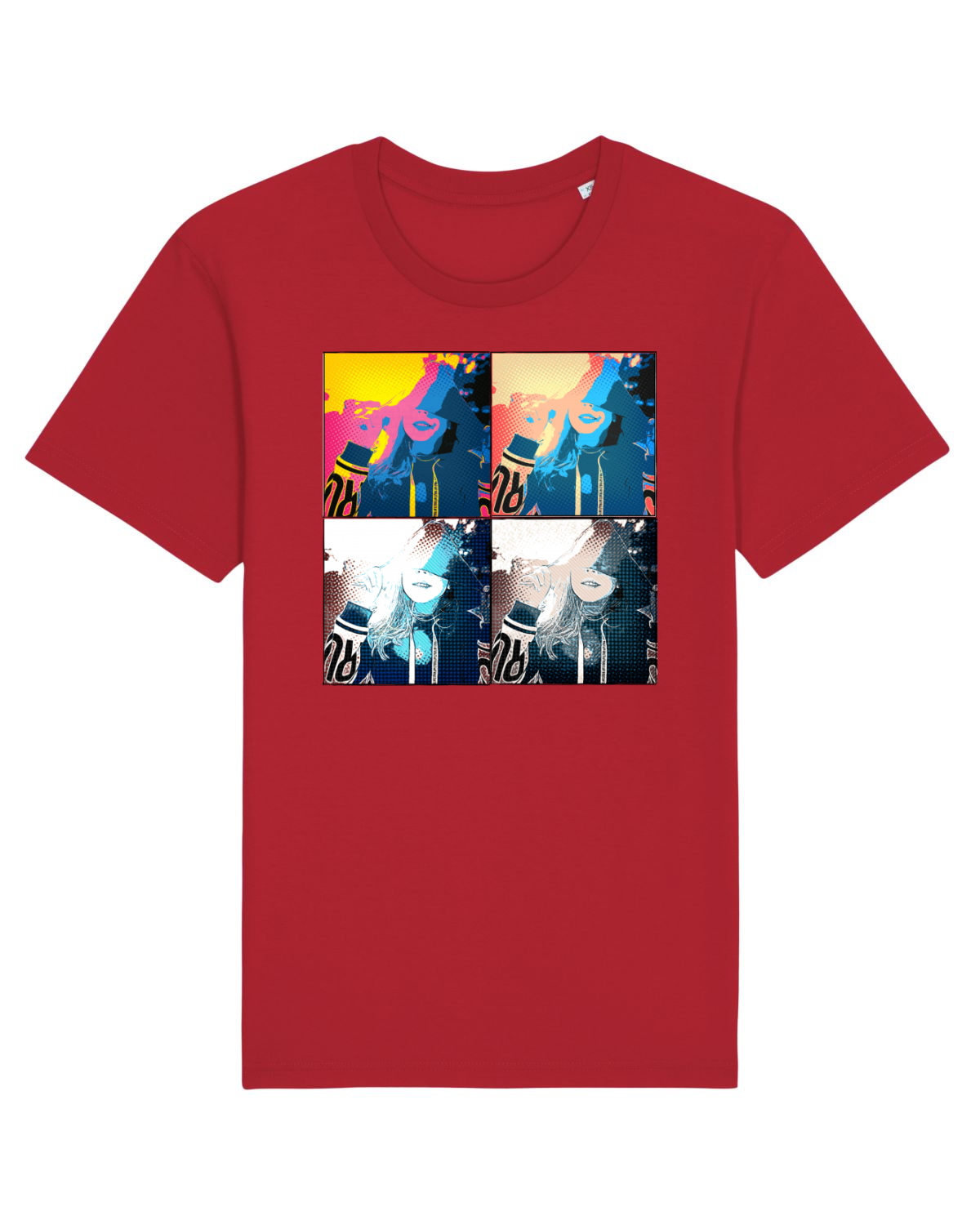 Tricou mânecă scurtă Unisex Rocker Red
