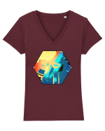 Cool Girl Tricou mânecă scurtă guler V Damă Evoker