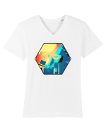 Cool Girl Tricou mânecă scurtă guler V Bărbat Presenter