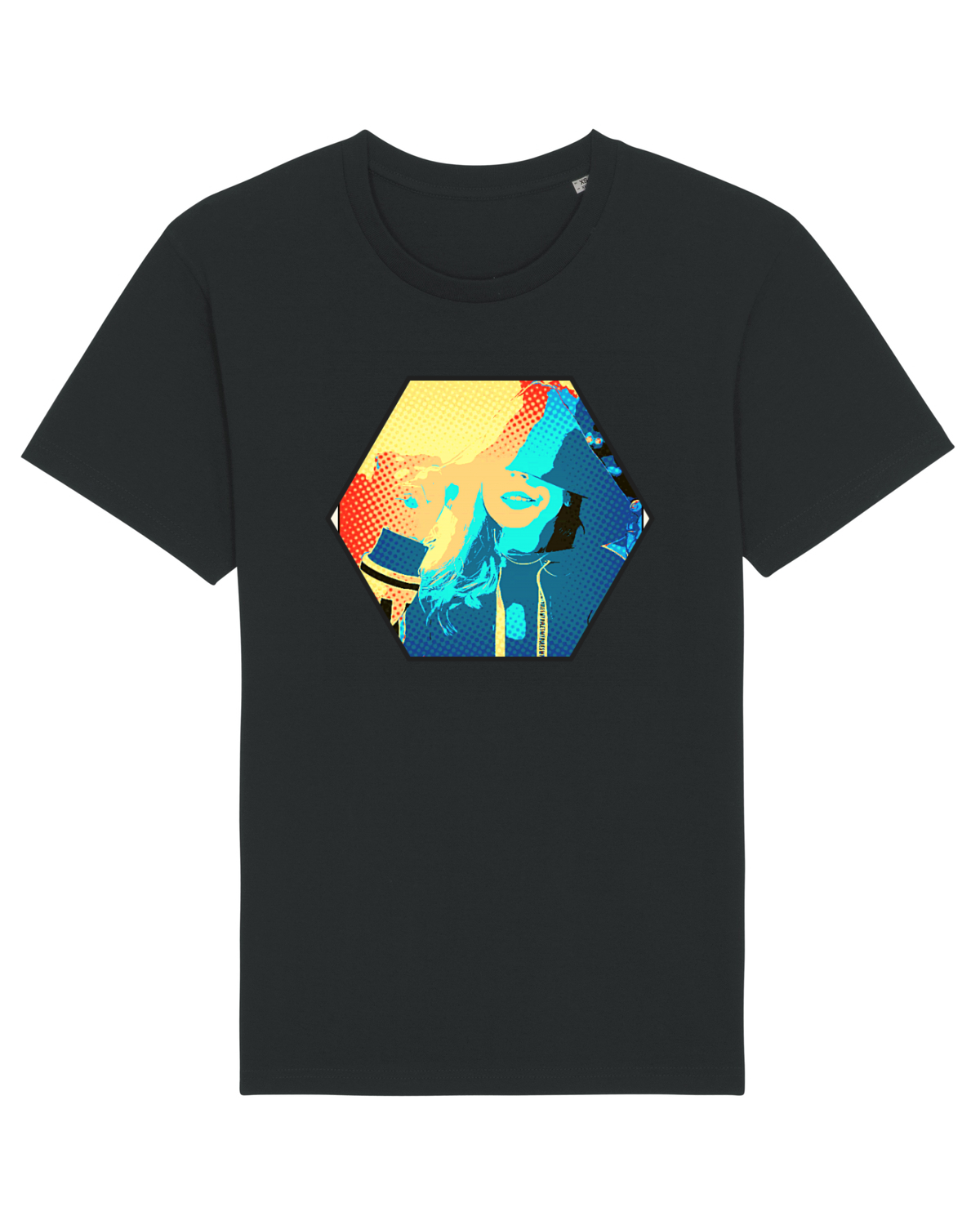 Tricou mânecă scurtă Unisex Rocker Black