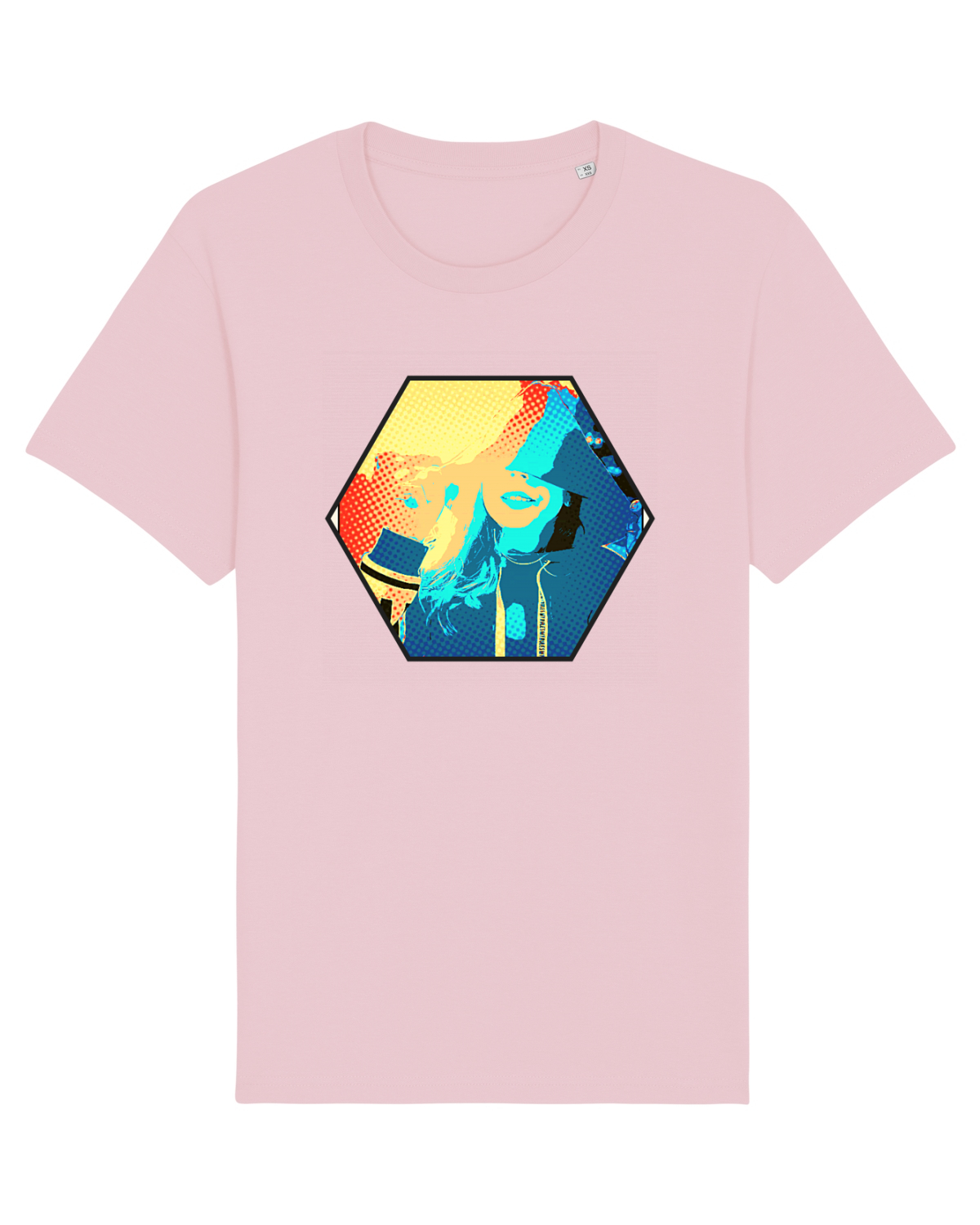 Tricou mânecă scurtă Unisex Rocker Cotton Pink