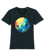 Cool Girl Tricou mânecă scurtă guler V Bărbat Presenter