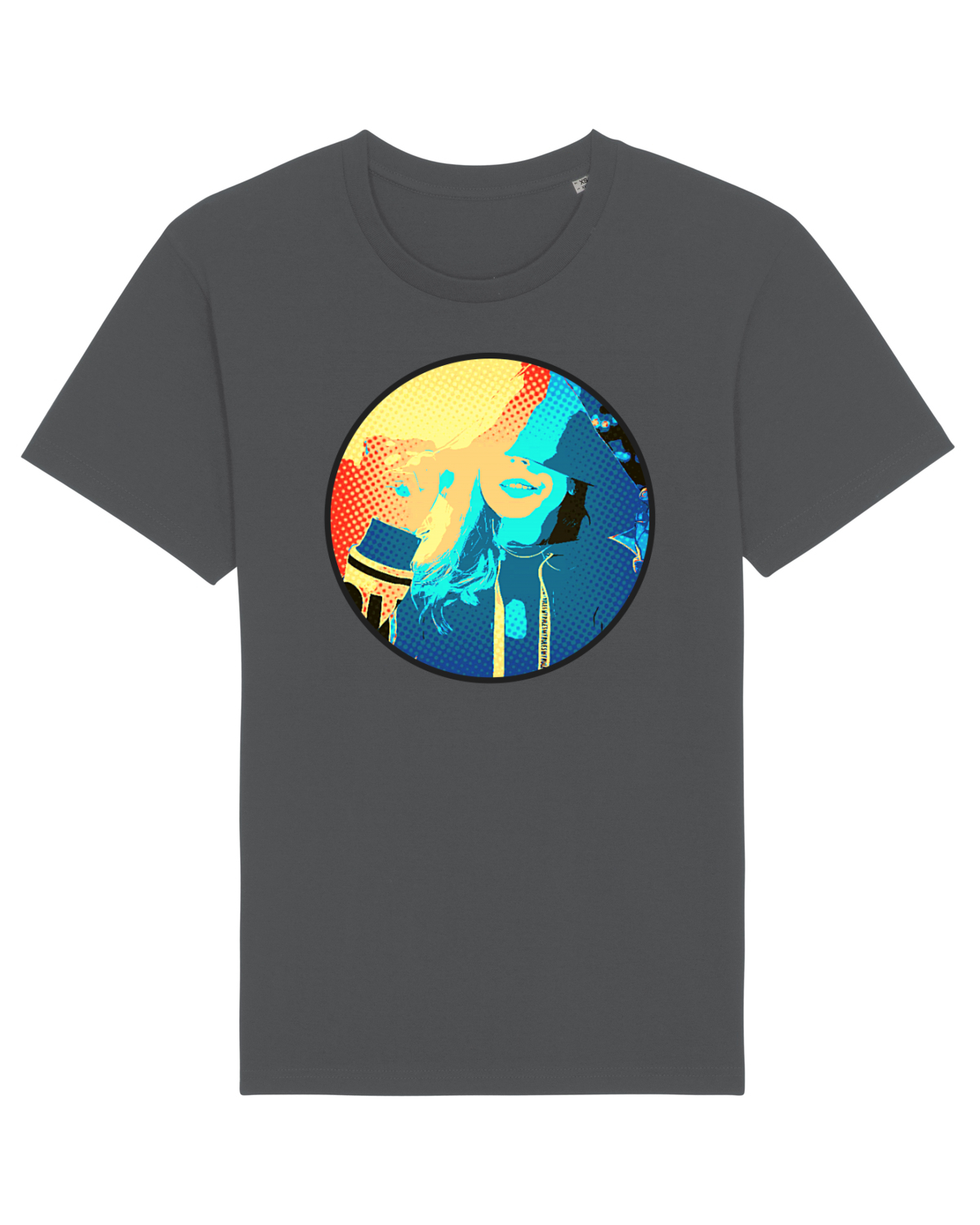 Tricou mânecă scurtă Unisex Rocker Anthracite