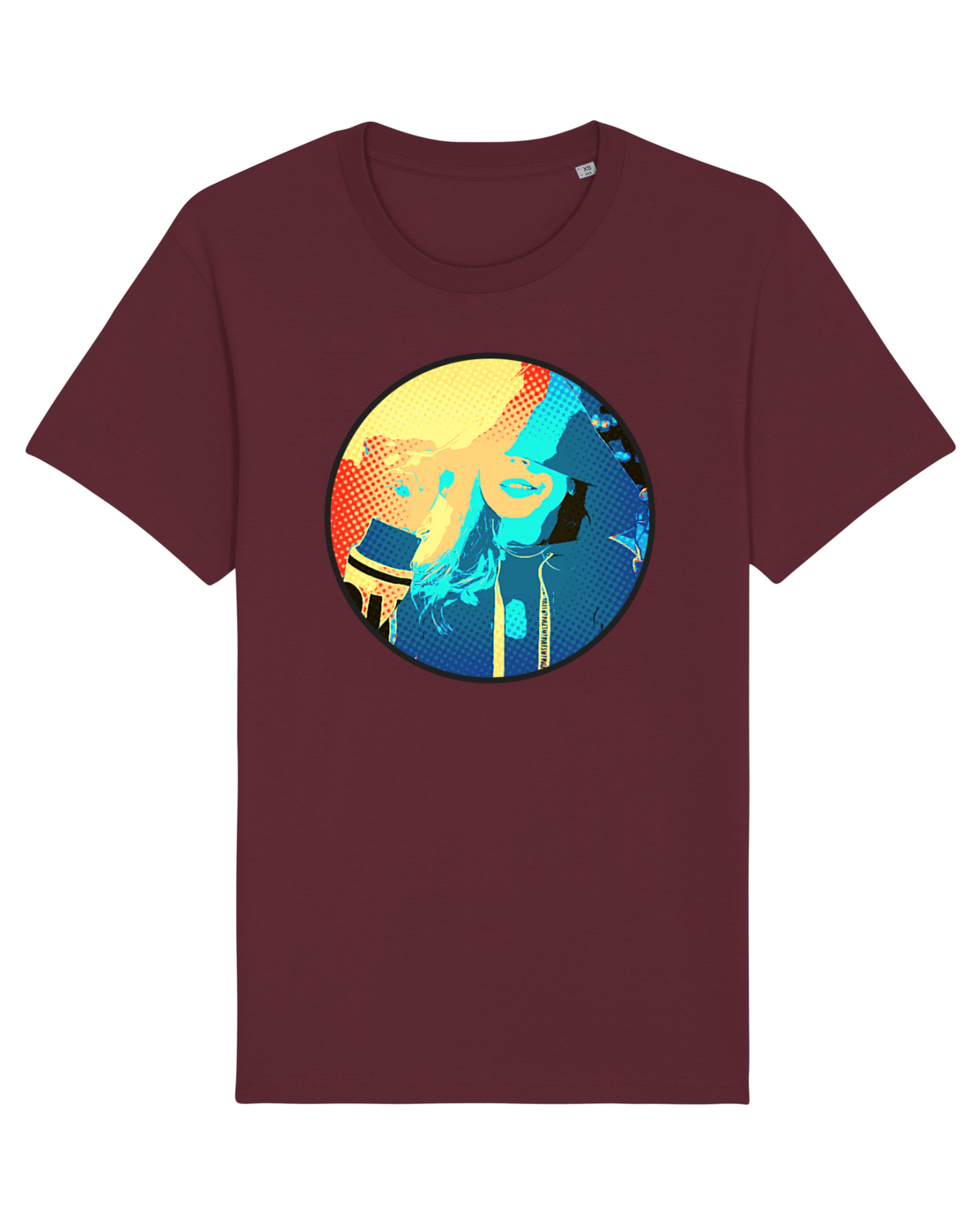 Tricou mânecă scurtă Unisex Rocker Burgundy