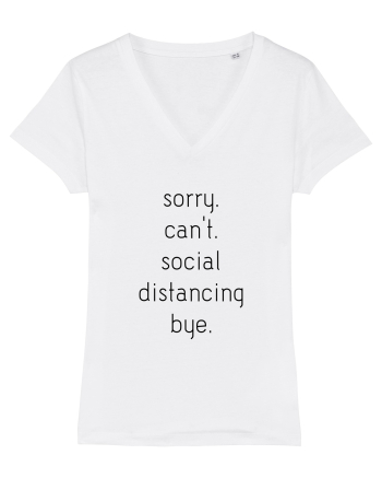 Social Distance Bye White