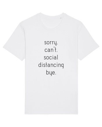 Social Distance Bye White
