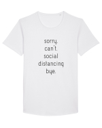 Social Distance Bye Tricou mânecă scurtă guler larg Bărbat Skater