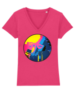 Cool Girl Tricou mânecă scurtă guler V Damă Evoker