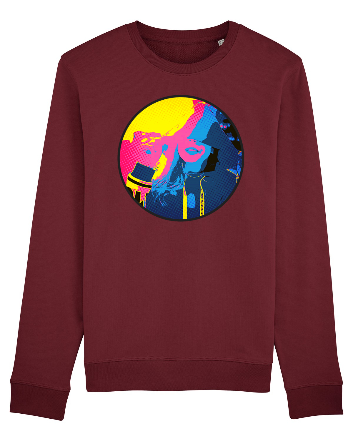 Bluză mânecă lungă Unisex Rise Burgundy