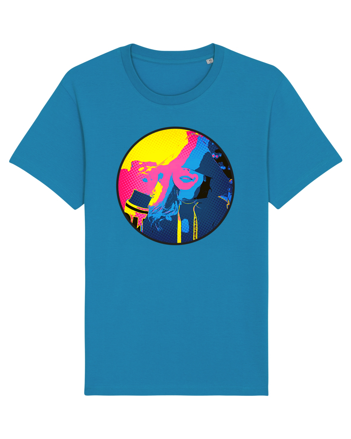 Tricou mânecă scurtă Unisex Rocker Azur