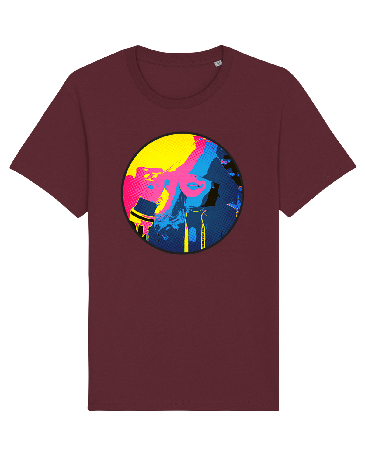 Tricou mânecă scurtă Unisex Rocker Burgundy