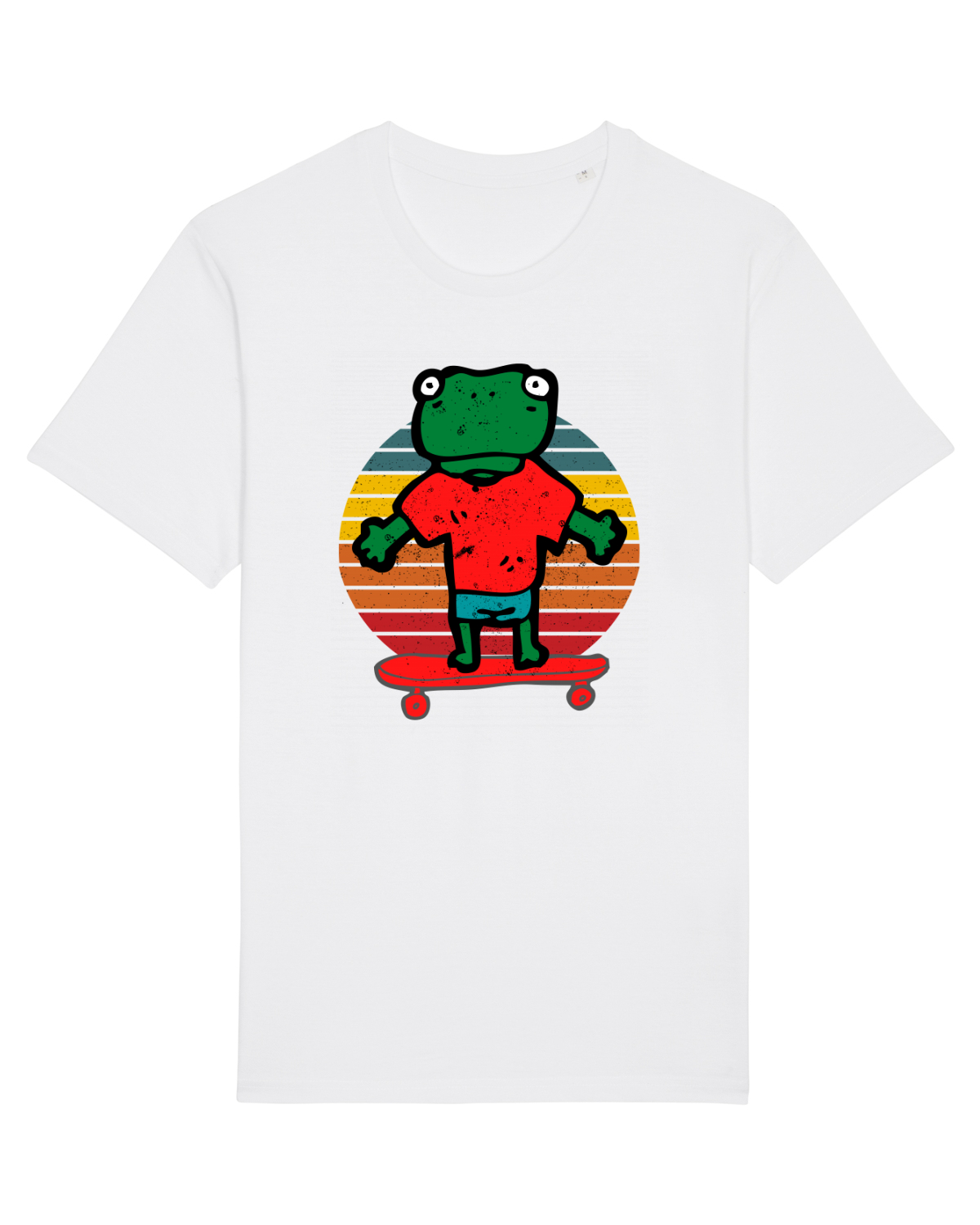 Tricou mânecă scurtă Unisex Rocker White