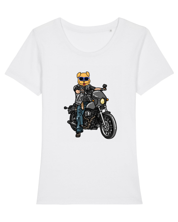 Amuzant Pentru Motociclisti Si Iubitori De Caini White