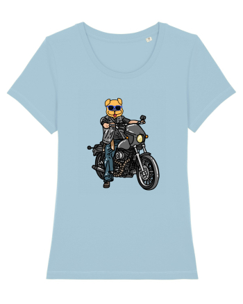 Amuzant Pentru Motociclisti Si Iubitori De Caini Sky Blue