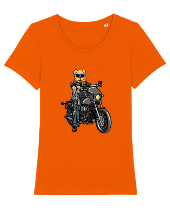 Amuzant Pentru Motociclisti Si Iubitori De Caini Bright Orange