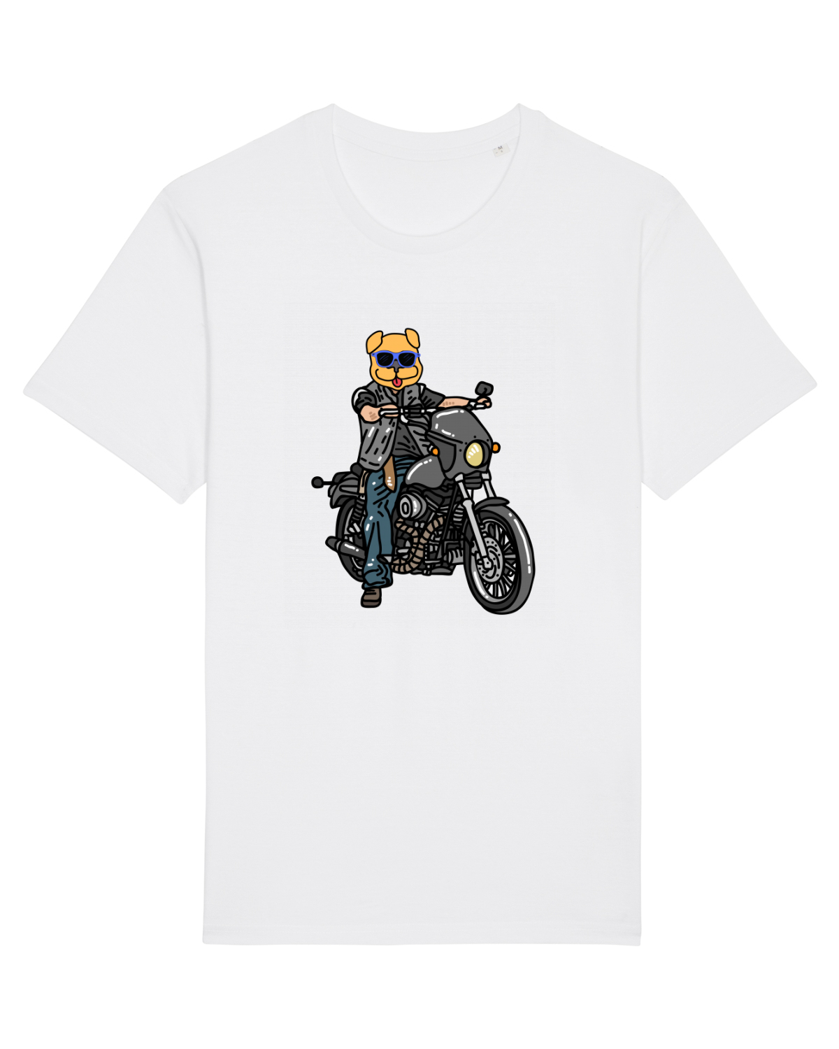 Tricou mânecă scurtă Unisex Rocker White
