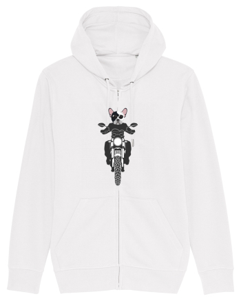 Amuzant Pentru Motociclisti Si Iubitori De Caini White
