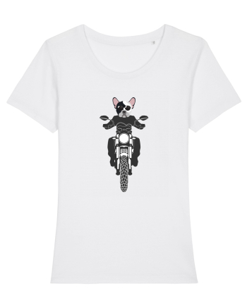 Amuzant Pentru Motociclisti Si Iubitori De Caini White