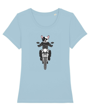 Amuzant Pentru Motociclisti Si Iubitori De Caini Sky Blue