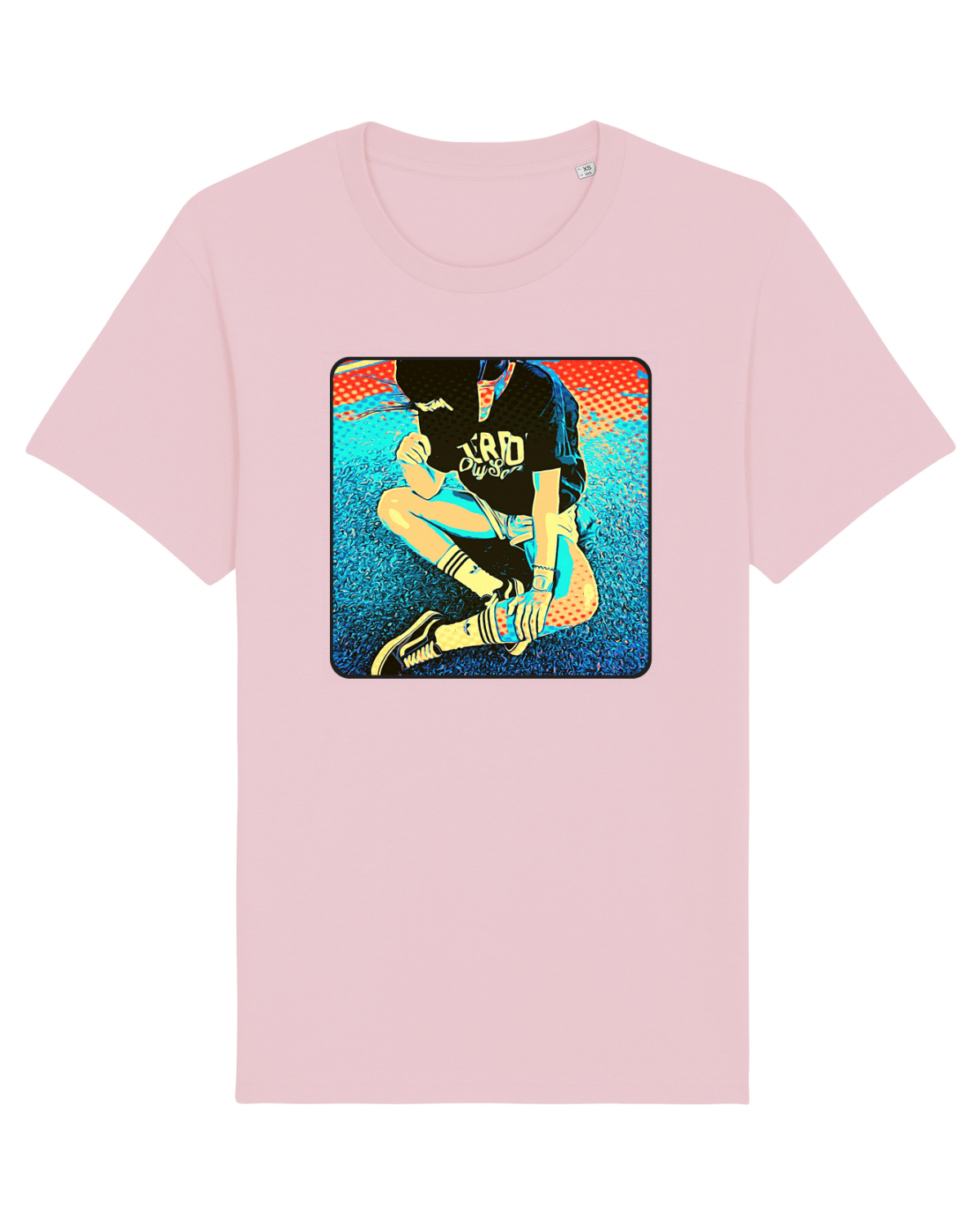Tricou mânecă scurtă Unisex Rocker Cotton Pink