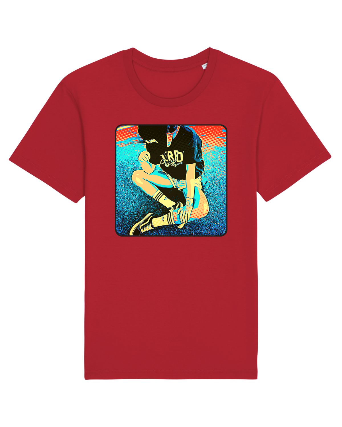Tricou mânecă scurtă Unisex Rocker Red
