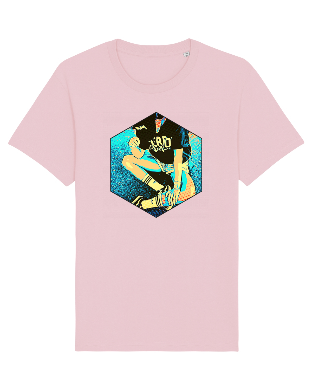 Tricou mânecă scurtă Unisex Rocker Cotton Pink