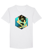 Cool Girl Tricou mânecă scurtă guler larg Bărbat Skater